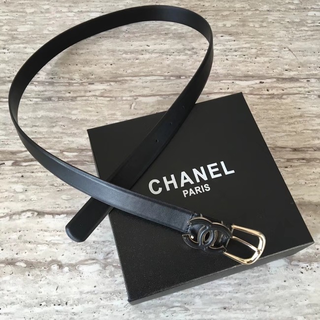 Chanel Original Calf leather Belt 56989 black