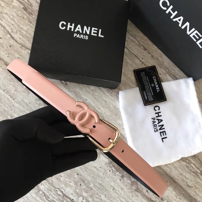 Chanel Original Calf leather Belt 56989 pink