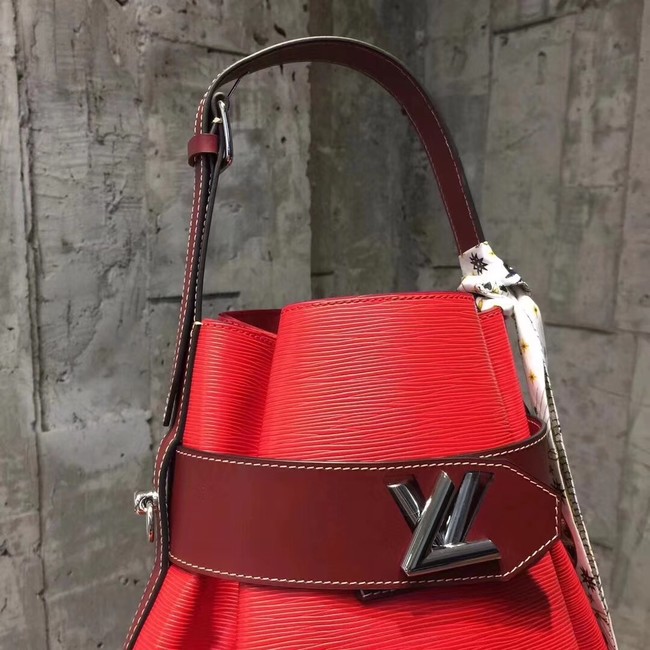 Louis Vuitton original Epi leather TWIST BUCKET M52803 red