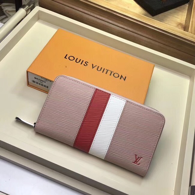 Louis Vuitton original Epi leather ZIPPY WALLET M62983 pink