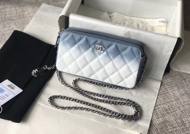 Chanel Clutch with Chain A70249 Blue