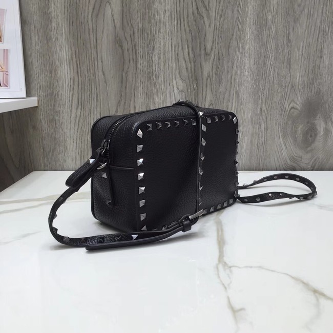 VALENTINO Rockstud leather cross-body bag 97410 black