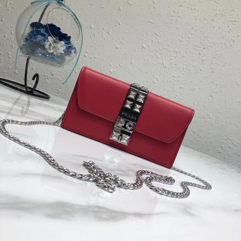 Prada Elektra Leather Mini Bag 1ZH061 red