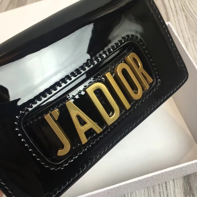 MINI Jadior flap bag metallic mirror calfskin M9002 black