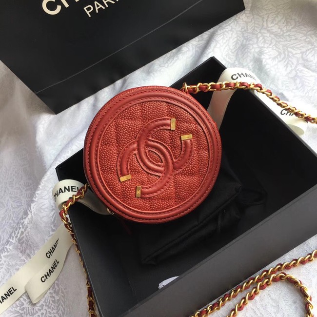 Chanel Original Clutch with Chain A81599 red