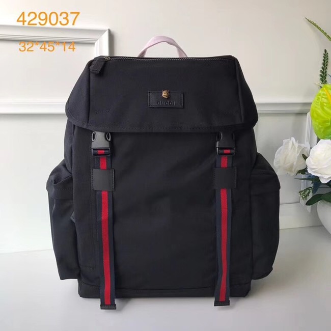 Gucci Techno canvas backpack 429037 black