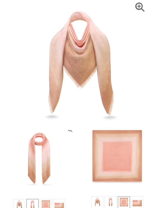 Louis vuitton Cashmere scarf Monogram flower pattern MP2183 pink