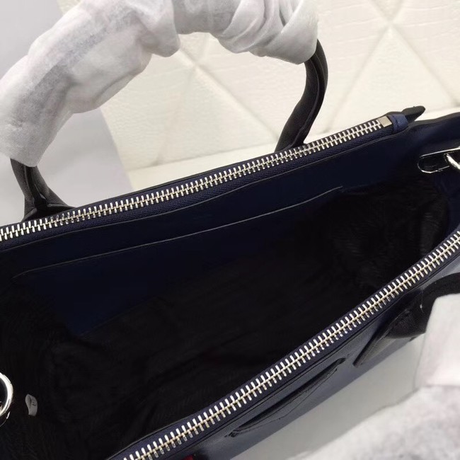 Prada Concept Leather handbag 1BA175 dark blue