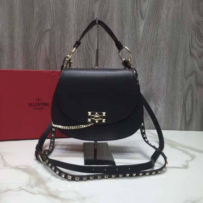 VALENTINO Candy quilted leather cross-body bag V3410 black