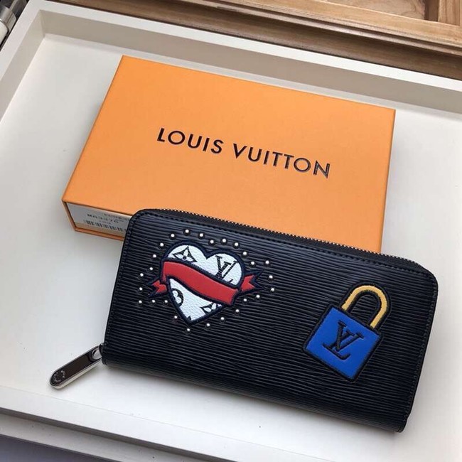 Louis Vuitton ZIPPY COIN PURSE M63377 black