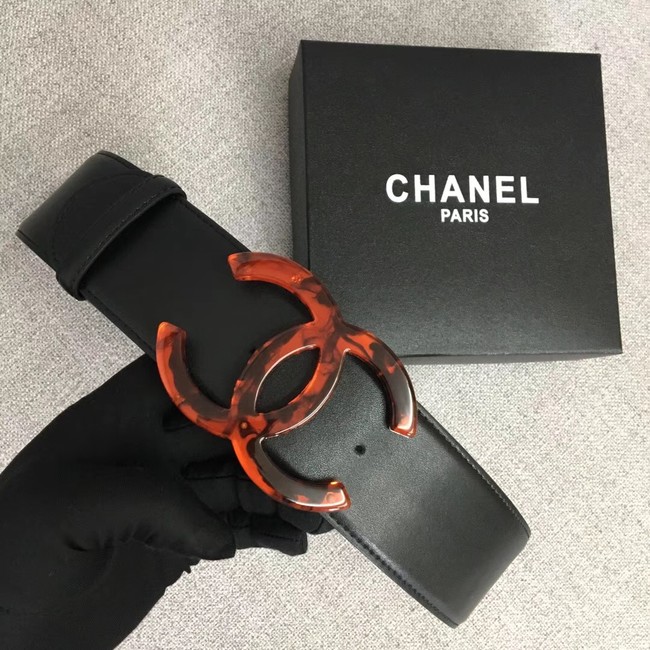 Chanel Wide leather belt with 53 mm CC4266 black