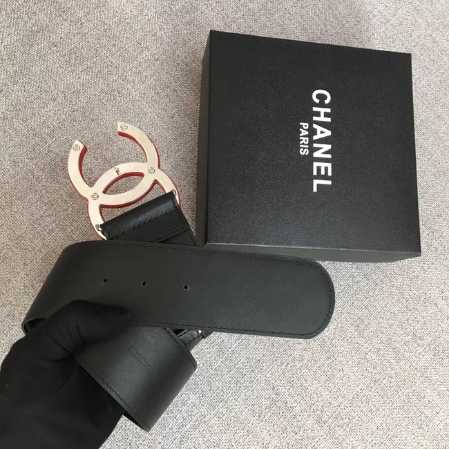 Chanel Wide leather belt with 53 mm CC4267 black