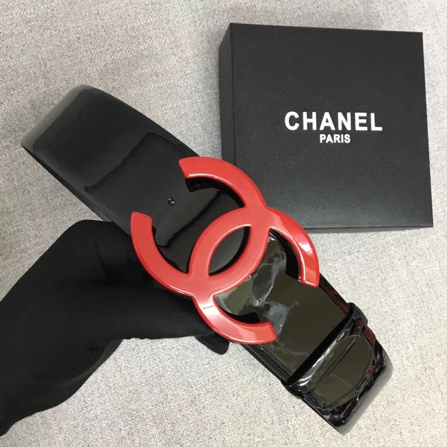 Chanel Wide leather belt with 53 mm CC4271 black