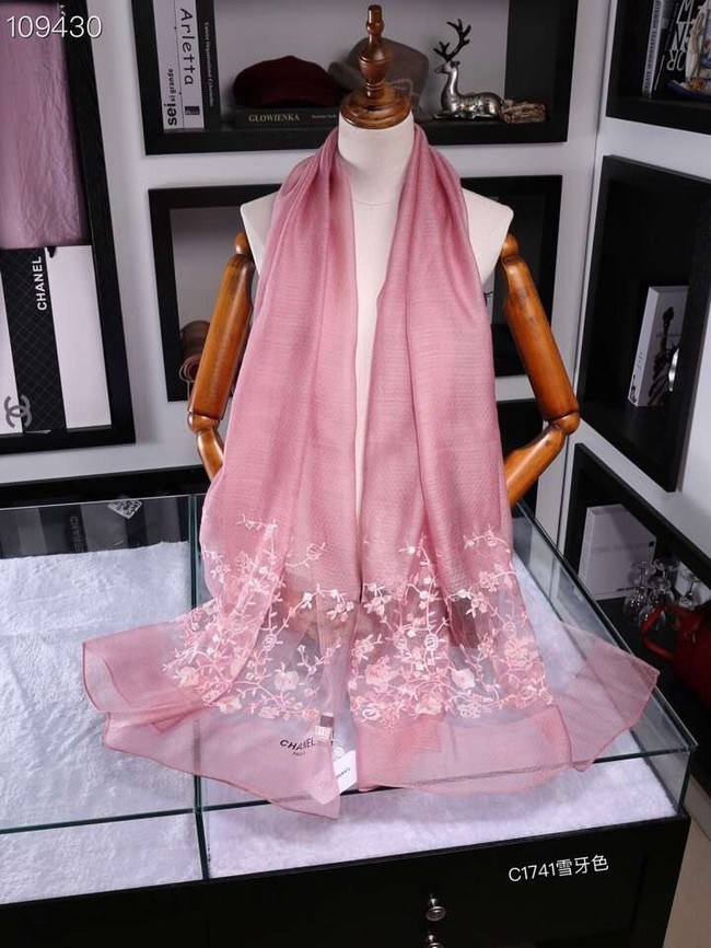 Chanel Cashmere Scarf CH1110B pink