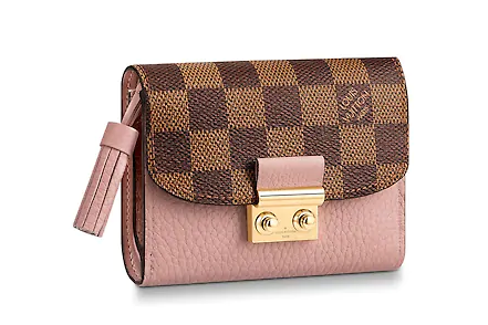 Louis Vuitton CROISETTE COMPACT WALLET N60208 pink