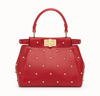 Fendi PEEKABOO XS red leather mini-bag 8BN309A