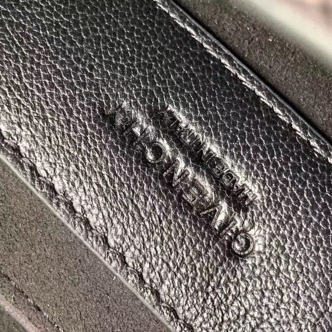 GIVENCHY GV3 leather and suede shoulder bag 9989 black