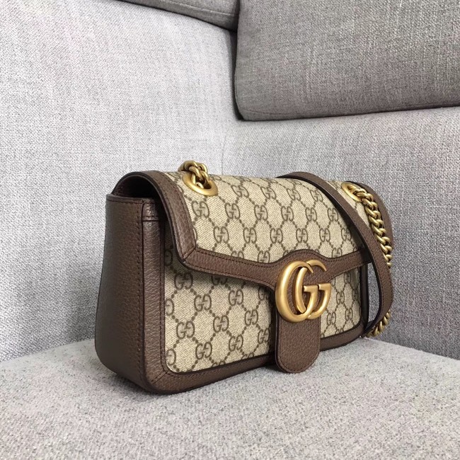 Gucci Ophidia GG Supreme small shoulder bag 443497 brown