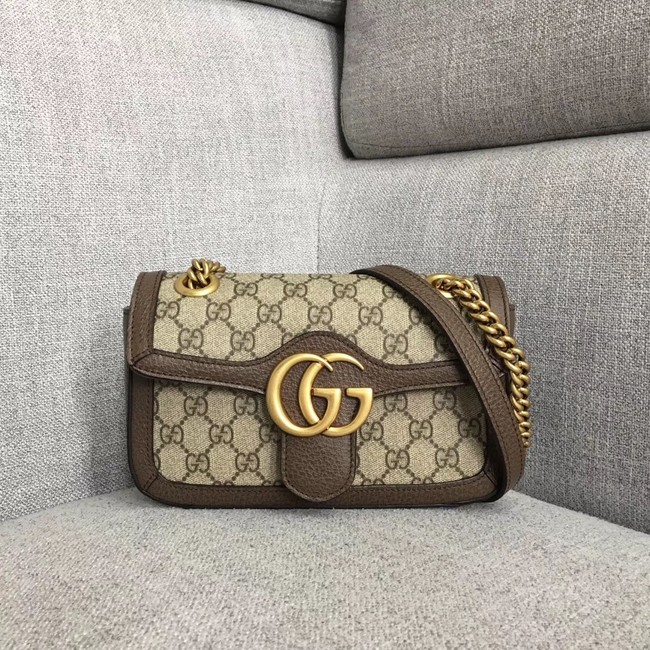 Gucci Ophidia GG Supreme small shoulder bag 446744 brown