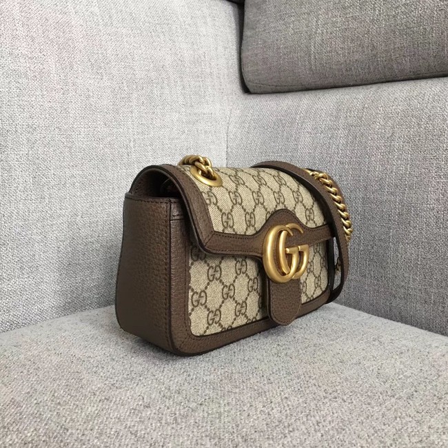 Gucci Ophidia GG Supreme small shoulder bag 446744 brown