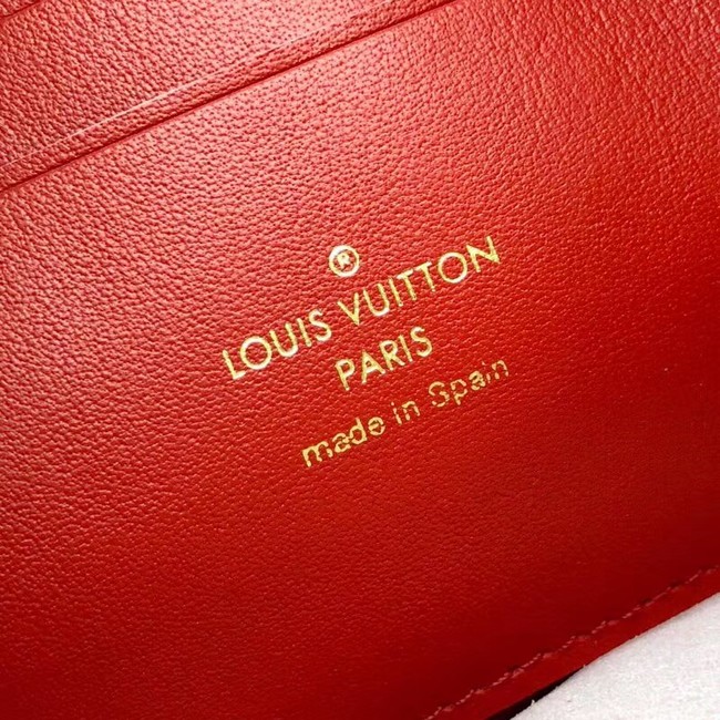 Louis Vuitton POCHETTE DOUBLE ZIP M63905 red