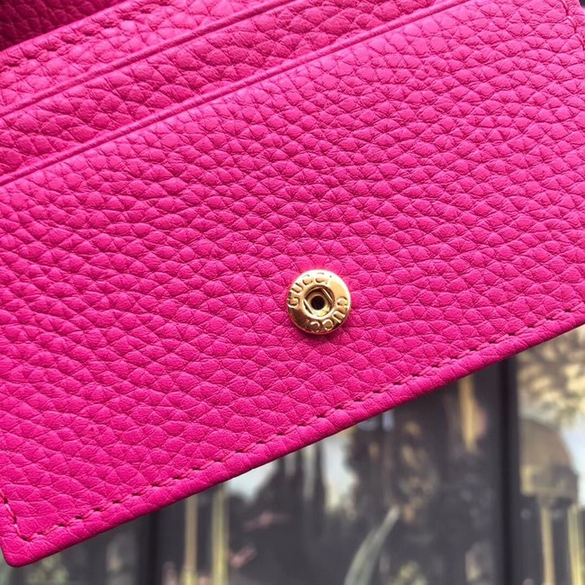 Gucci Leather card case 456126 rose