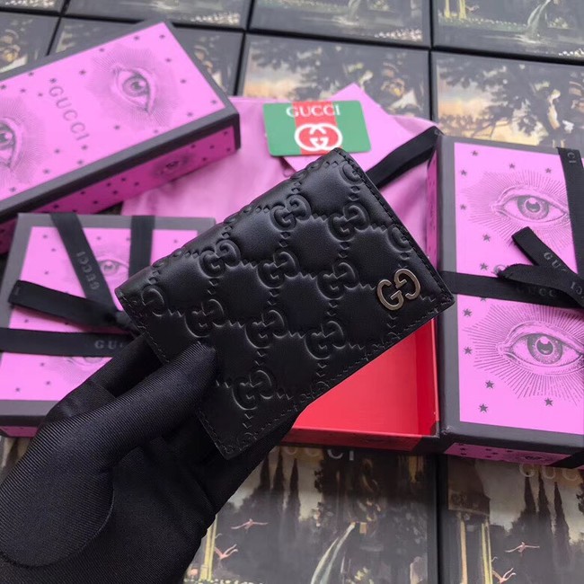 Gucci Signature card case 522869 black
