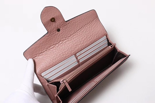 Gucci Calf leather Wallet 414985 dark pink