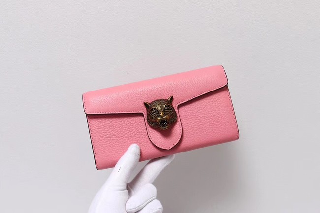Gucci Calf leather Wallet 414985 pink