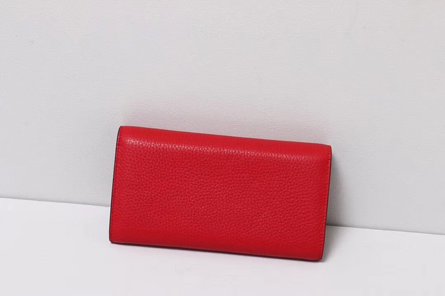 Gucci Calf leather Wallet 414985 red