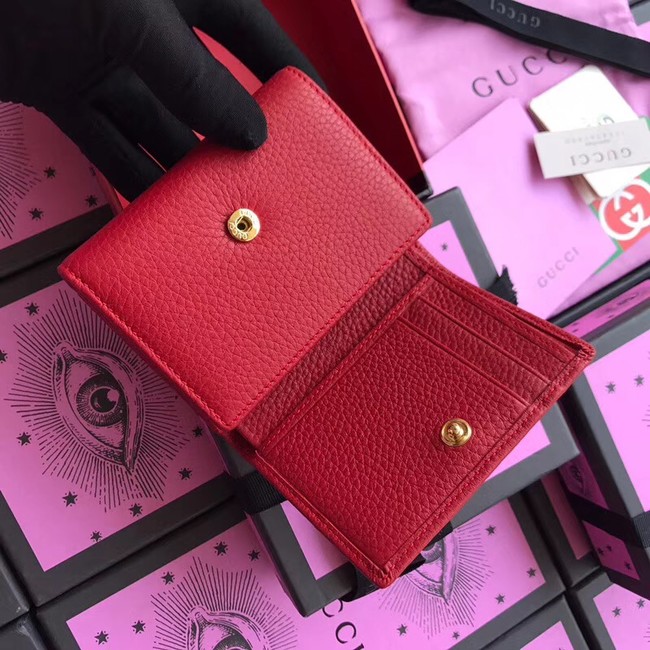 Gucci GG Marmont card case 474746 red