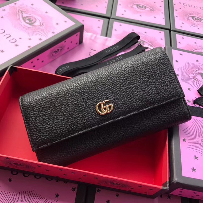 Gucci GG Marmont leather wallet 456116 black