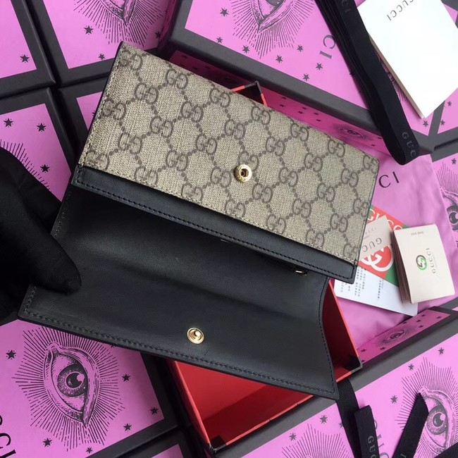 Gucci GG Supreme wallet 410100 black