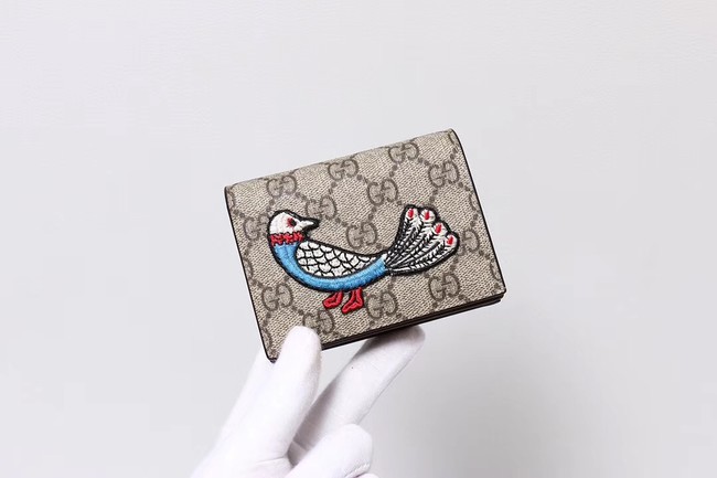 Gucci Ophidia GG card case 456866 bird