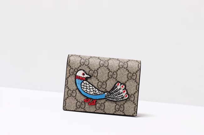 Gucci Ophidia GG card case 456866 bird