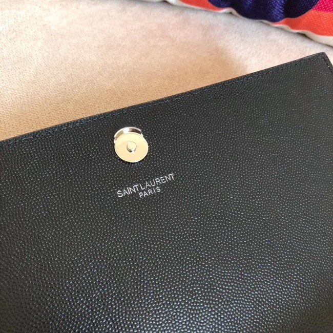 SAINT LAURENT Kate Monogram leather shoulder bag 87613 black