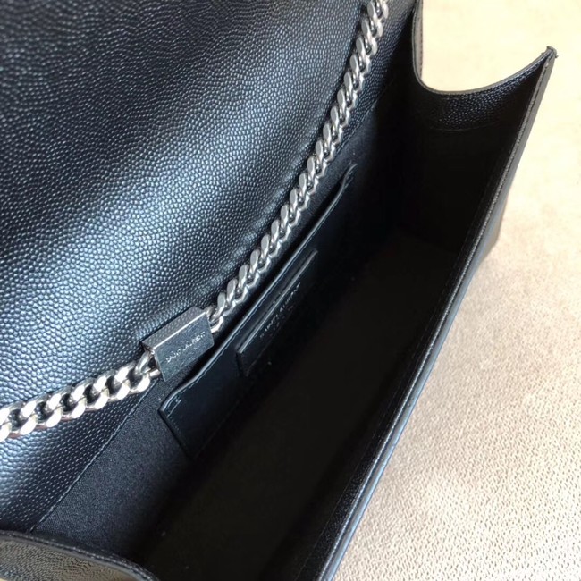 SAINT LAURENT Kate Monogram leather shoulder bag 87613 black