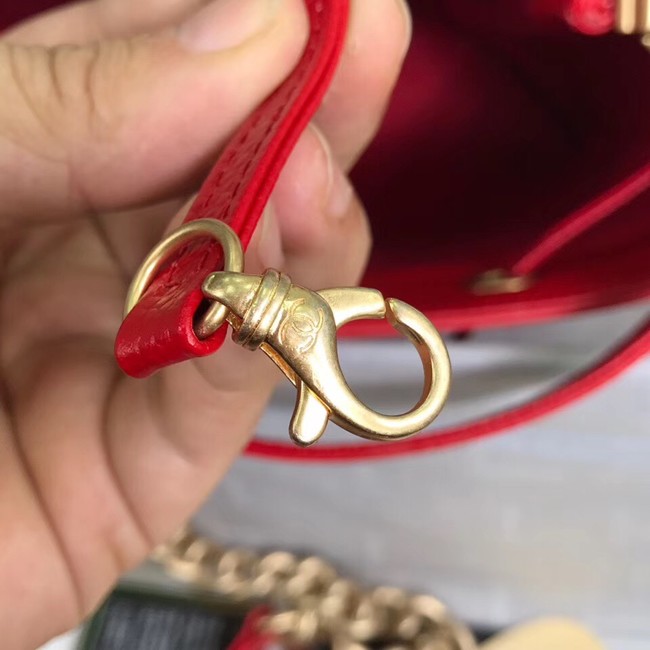 Chanel drawstring bag AS0310 red