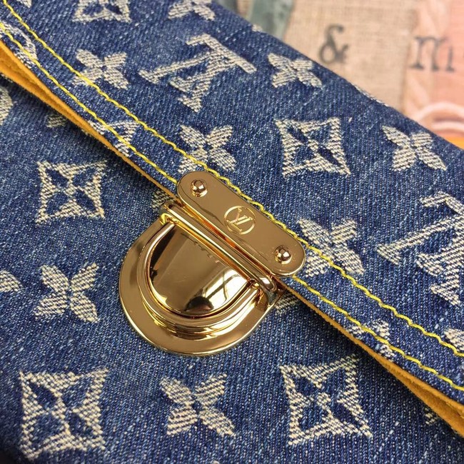 Louis Vuitton Denim Clutch bag M44472 blue
