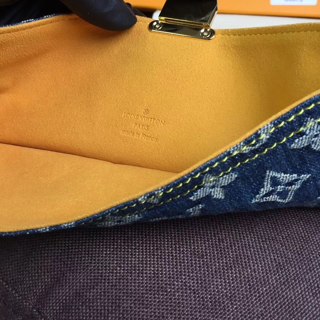 Louis Vuitton Denim Clutch bag M44472 blue