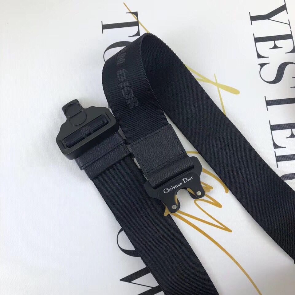 Dior Saddle Canvas Crossbody Bag M0446D Black