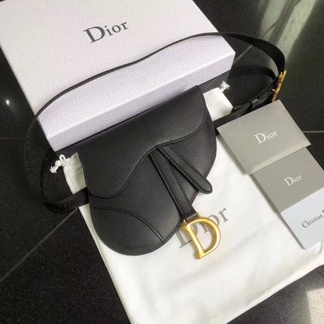 Dior SADDLE-CLUTCH VAN KALFSLEER S5632C black