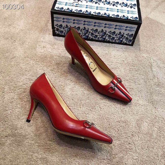 Gucci GG mid-heel pump with Double G GG1478BL-2 7cm height