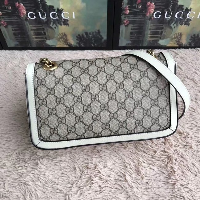 Gucci Ophidia GG Supreme small shoulder bag 443497 white