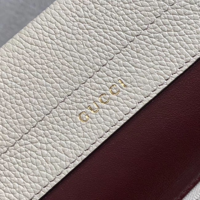 Gucci Zumi grainy leather medium top handle bag 564714 white