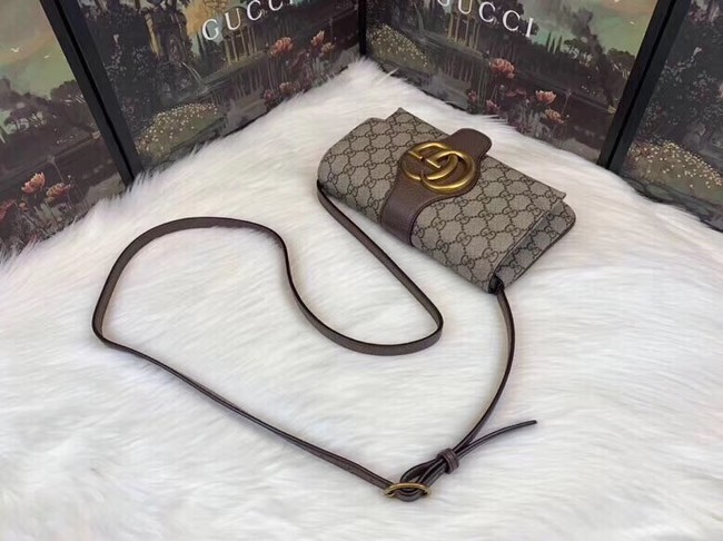 Gucci Ophidia GG Supreme small shoulder bag 550129 brown