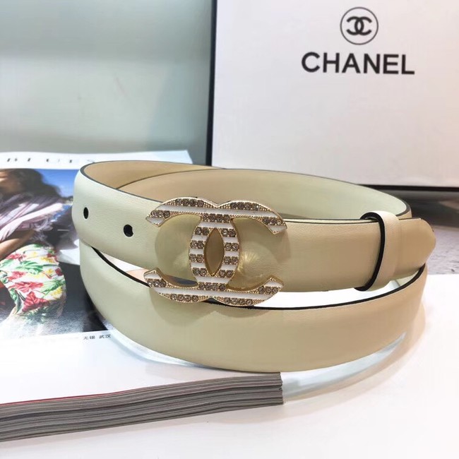 Chanel Calf Leather Belt Wide with 30mm 56594