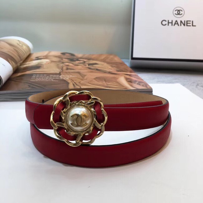 Chanel Calf Leather Belt Wide with 20mm 56610