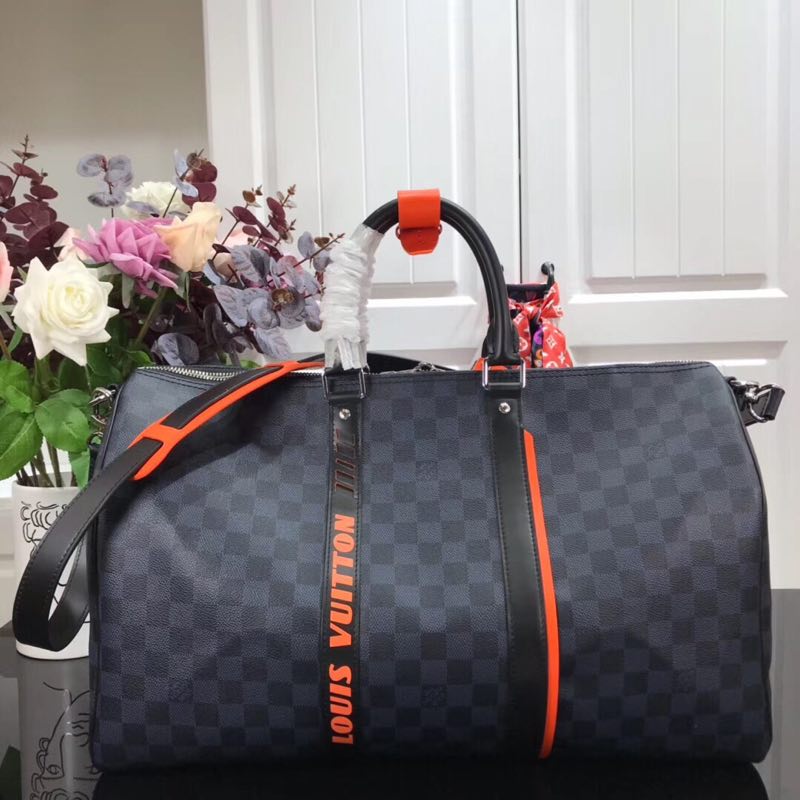 Louis Vuitton Original KEEPALL BANDOULIERE 45 Travel bag N40166