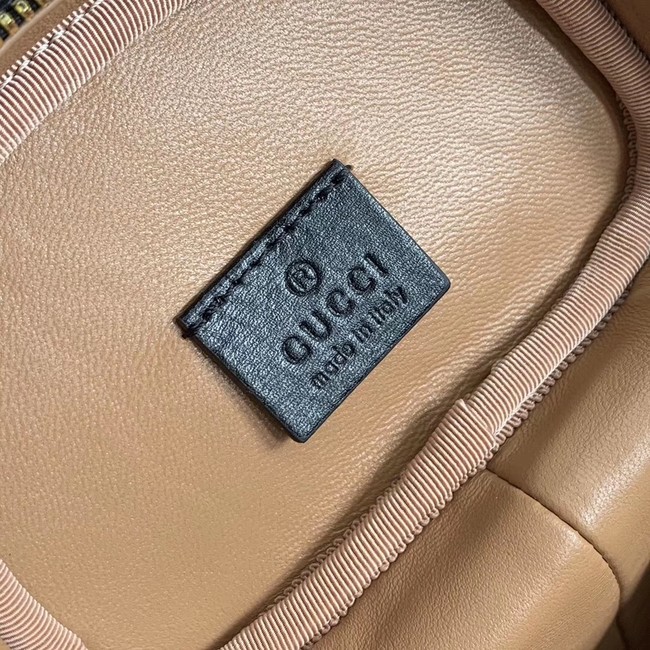 Gucci Quilted leather belt bag 572298 black